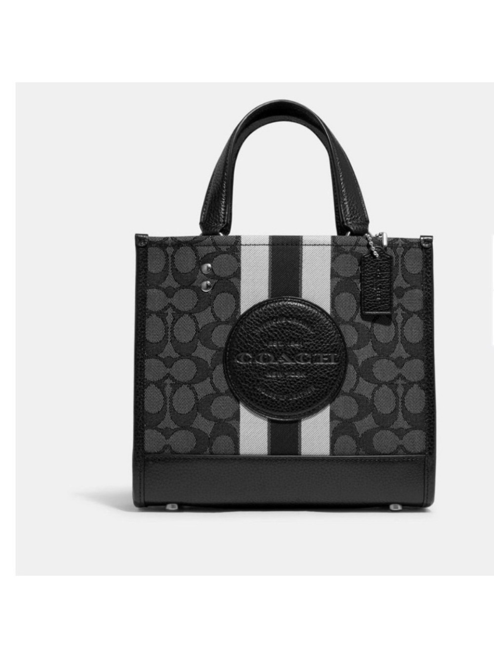 Coach Dempsey Carryall In Signature Jacquard With Stripe And Coach Patch